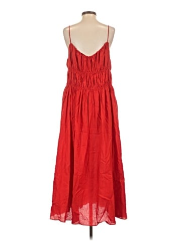 Madewell Textured V-Neck Midi Dress (view 2)