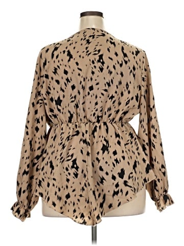 Shein Curve Long Sleeve Blouse (view 2)