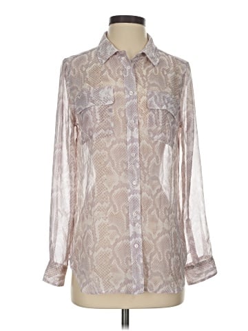 White House Black Market Long Sleeve Blouse (view 1)