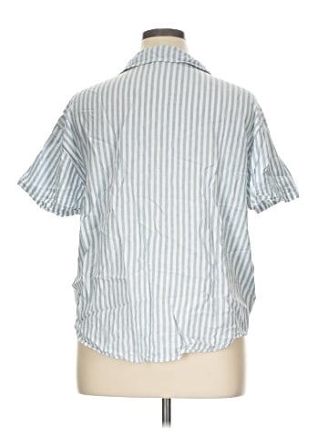 dip Short Sleeve Blouse (view 2)