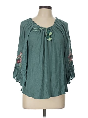 Vintage America Blues 3/4 Sleeve Blouse (view 1)