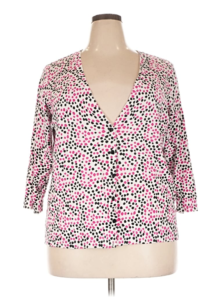 Pre-owned Avenue Cardigan Sweater In Pink
