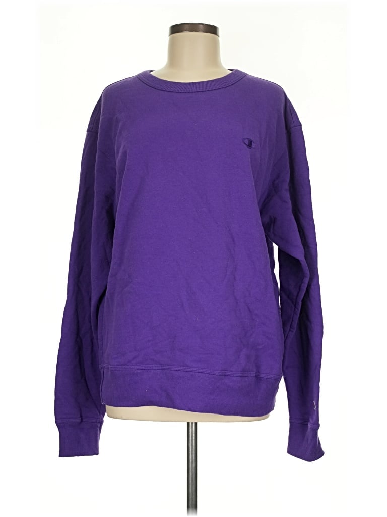 Pre-owned Champion Sweatshirt In Purple