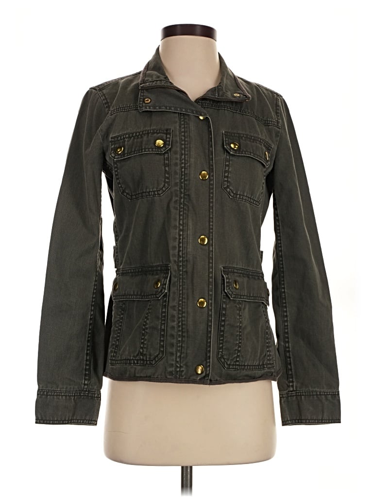 Pre-owned Jcrew Jacket In Green