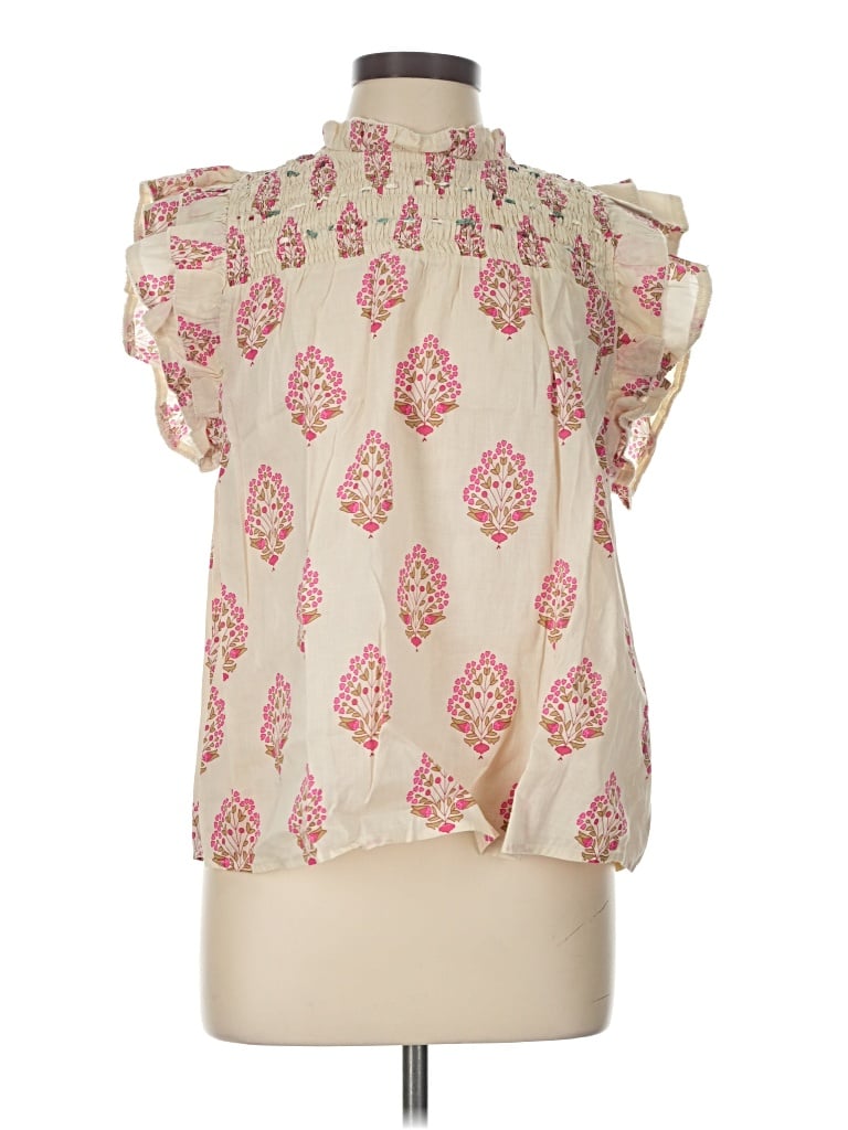 Pre-owned Thml Sleeveless Blouse In Ivory