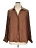 Maison d' Amelie 100% Polyester Brown Long Sleeve Blouse Size XL - photo 1