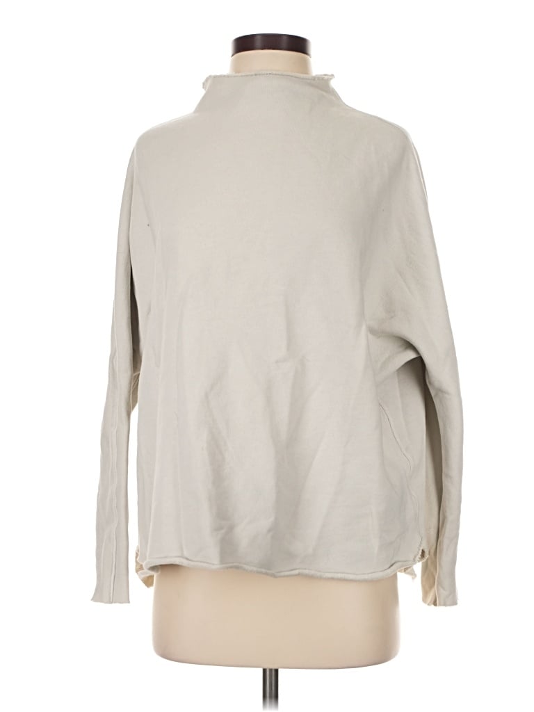Pre-owned Frank & Eileen Turtleneck Sweater In Tan