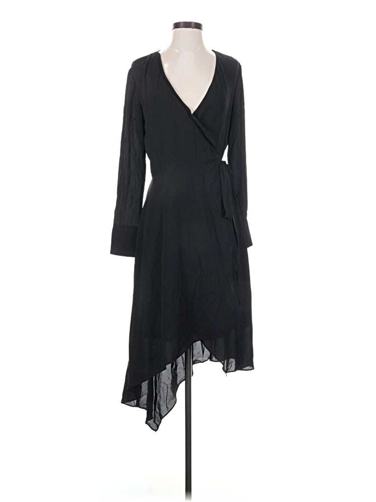 Pre-owned H By Halston Cocktail Dress In Black