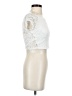 C'est Toi White Short Sleeve Top Size S - photo 4