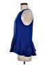 Milly Blue Sleeveless Blouse Size 8 - photo 5