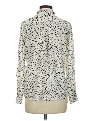 & Other Stories Long Sleeve Silk Top (view 2)