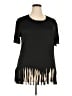 Love Black Short Sleeve Top Size 4X - photo 1