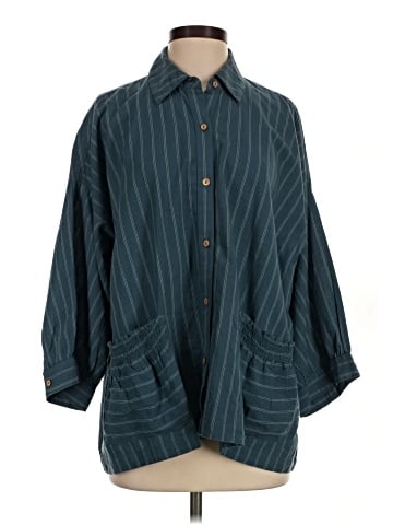 Free People 3/4 Sleeve Button-Down Shirt (view 1)