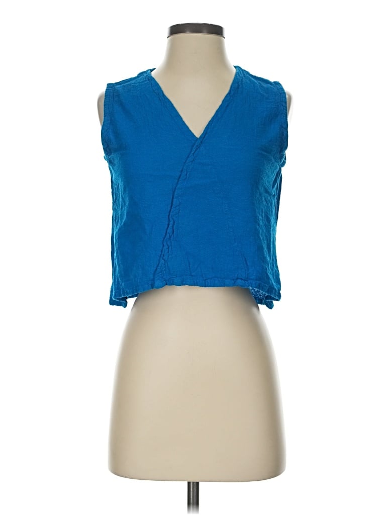 Pre-owned Oh My Gauze Sleeveless T-shirt In Blue