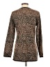 misook 100% Acrylic Animal Print Black Brown Pullover Sweater Size S - photo 2