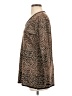 misook 100% Acrylic Animal Print Black Brown Pullover Sweater Size S - photo 5