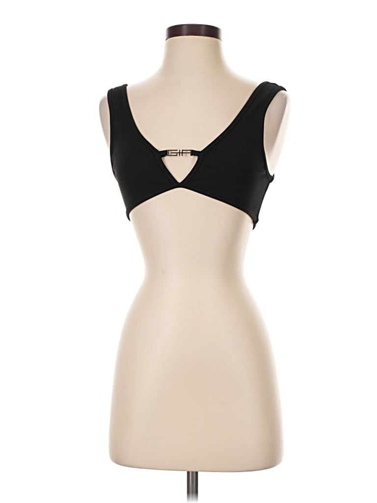 Pre-owned I.am.gia Sleeveless Top Black Sweetheart Neckline Tops