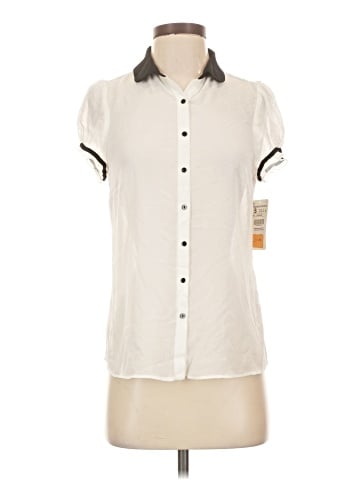 Zara Basic Short Sleeve Blouse (view 1)