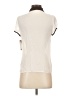 Zara Basic 100% Polyester Ivory Short Sleeve Blouse Size S - photo 2