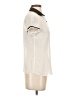 Zara Basic 100% Polyester Ivory Short Sleeve Blouse Size S - photo 4