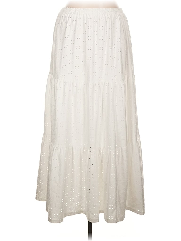 Pre-owned Fever Casual Skirt In Ivory