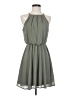 Blue Rain 100% Polyester Solid Gray Casual Dress Size XS - photo 1