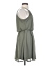 Blue Rain 100% Polyester Solid Gray Casual Dress Size XS - photo 4