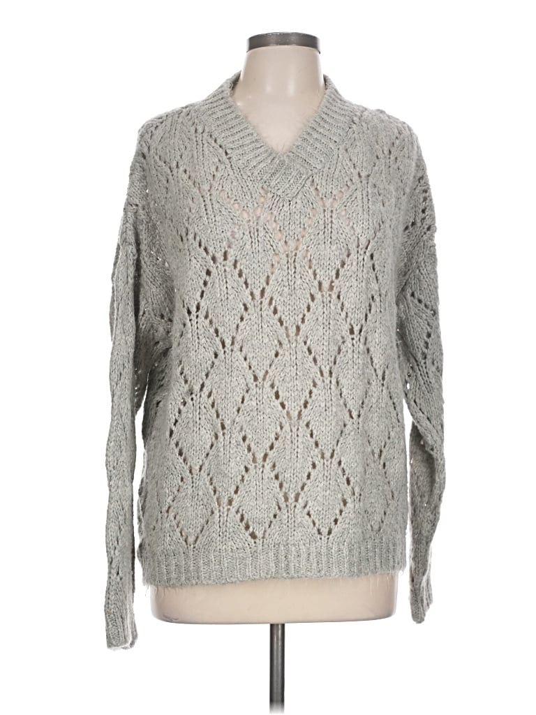 Pre-owned Asos Design Pullover Sweater In Gray