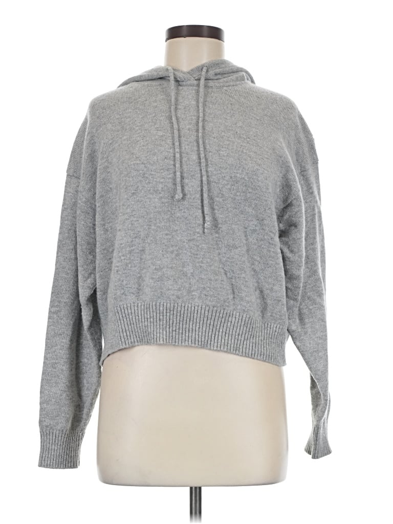 Pre-owned Athleta Wool Pullover Sweater In Gray