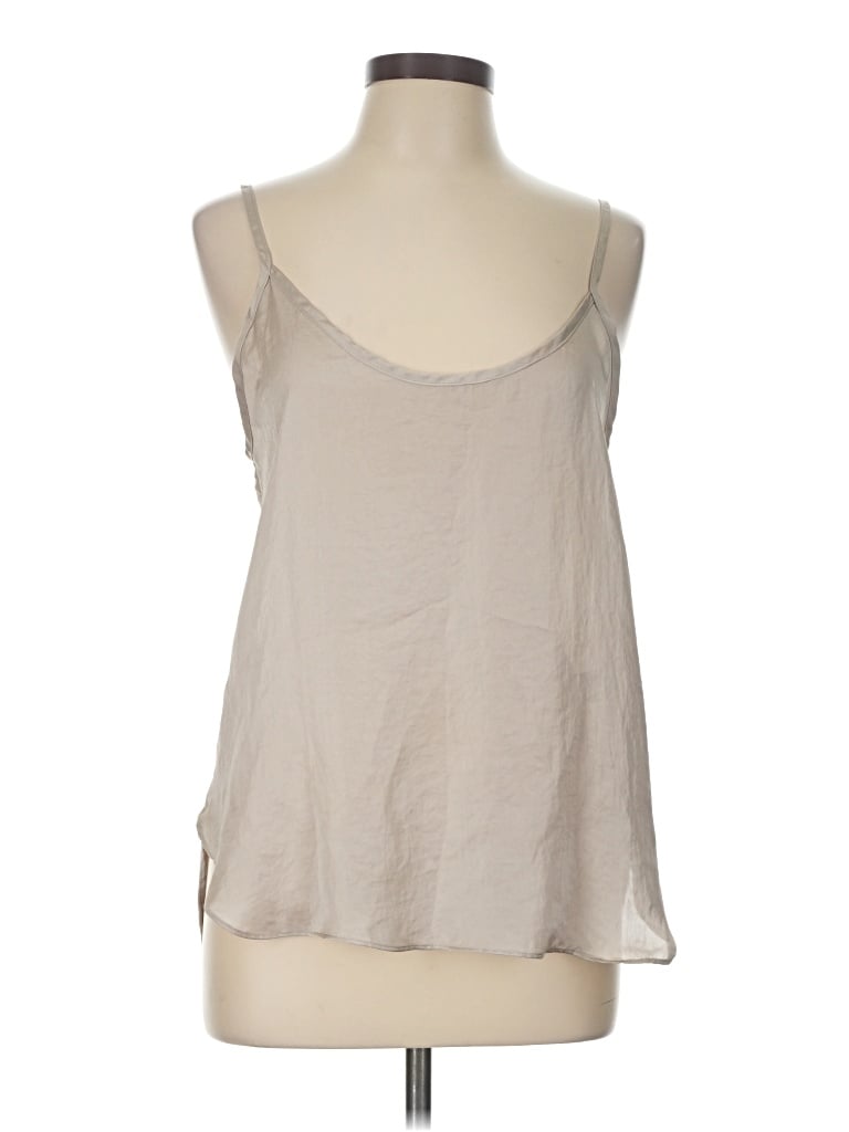Pre-owned Olivaceous Tank Top Tan Halter Neckline Tops