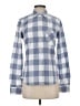 UNTUCKit Checkered-gingham Blue Long Sleeve Button-Down Shirt Size 4 - photo 1