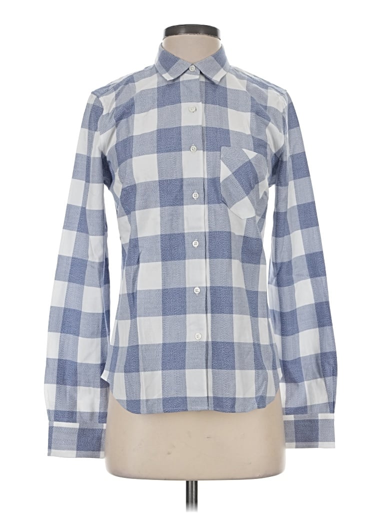 Pre-owned Untuckit Long Sleeve Button Down Shirt In Blue