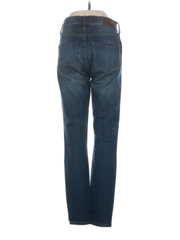 Madewell High Riser Skinny Skinny Jeans in Atlantic (view 2)