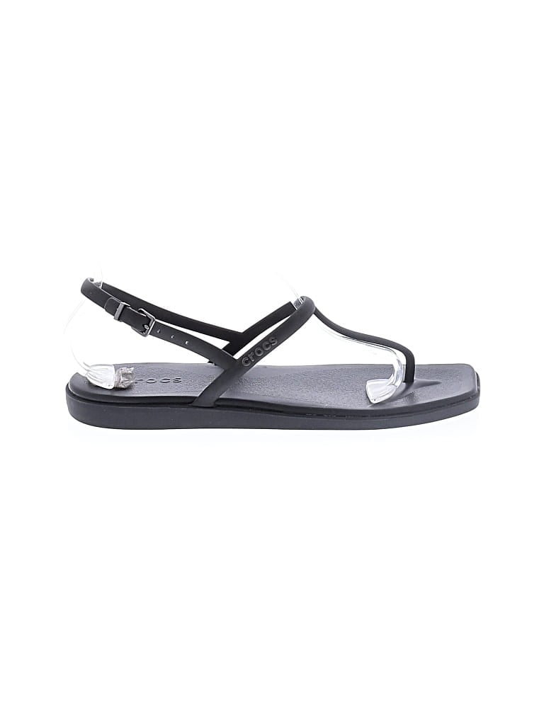 Pre-owned Crocs Sandals In Black