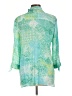 Ruby Rd. Paisley Green 3/4 Sleeve Button-Down Shirt Size L - photo 2