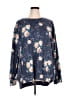 Celeste Floral Blue Pullover Sweater Size XXL - photo 1