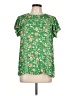 DR2 100% Polyester Green Short Sleeve Blouse Size L - photo 1