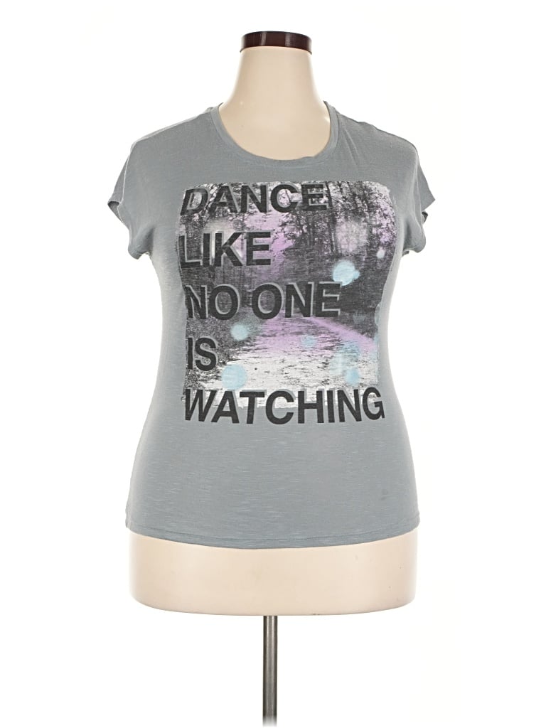 Pre-owned A.w.a.k.e. Short Sleeve T-shirt In Gray