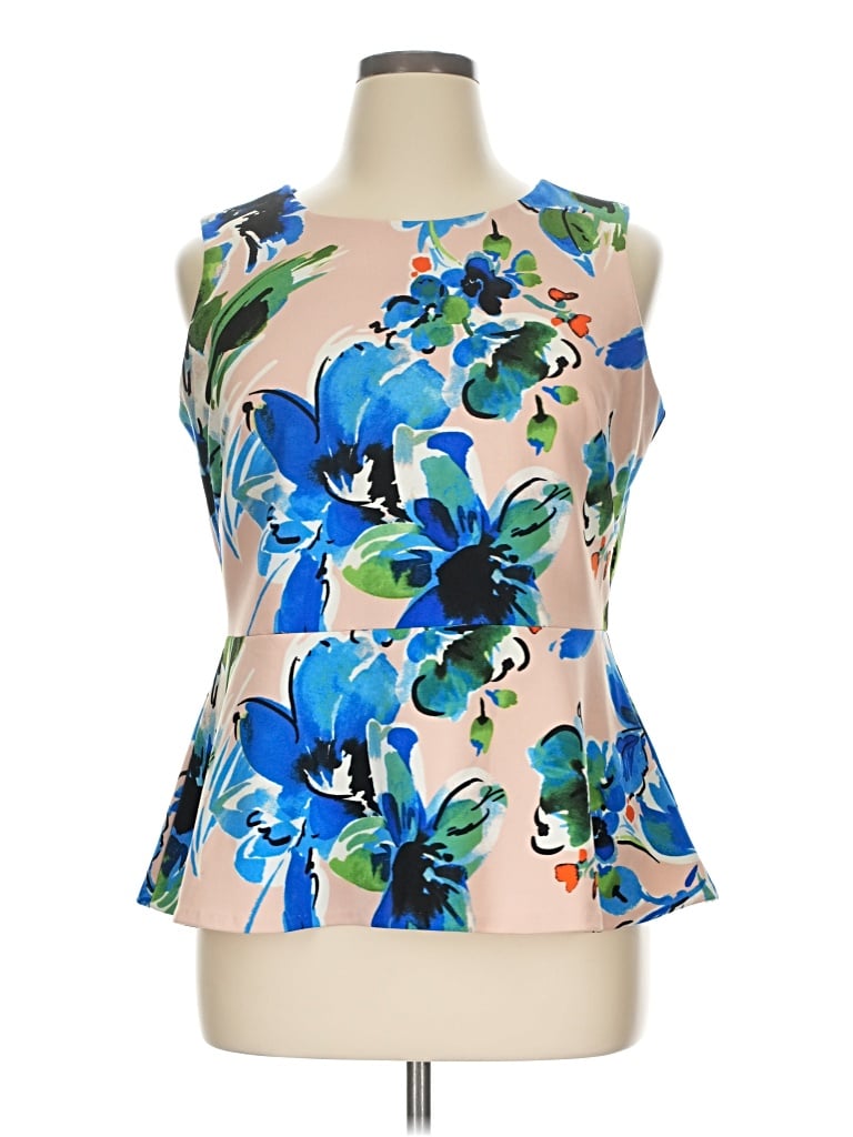 Pre-owned Eci Sleeveless Blouse In Blue