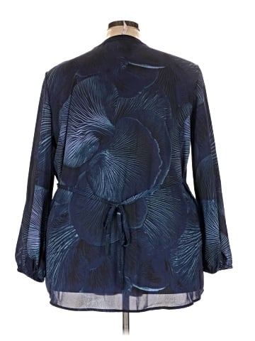 Melissa McCarthy Seven7 3/4 Sleeve Blouse (view 2)