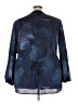 Melissa McCarthy Seven7 100% Polyester Blue 3/4 Sleeve Blouse Size 3X - photo 2