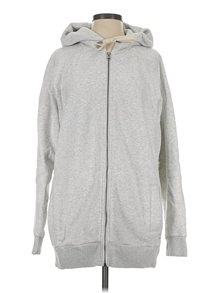 Pre-owned Vuori Zip Up Hoodie In Gray