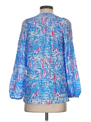 Lilly Pulitzer 3/4 Sleeve Silk Top (view 2)