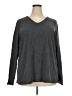 Basic Editions Gray Long Sleeve T-Shirt Size 3X - photo 1