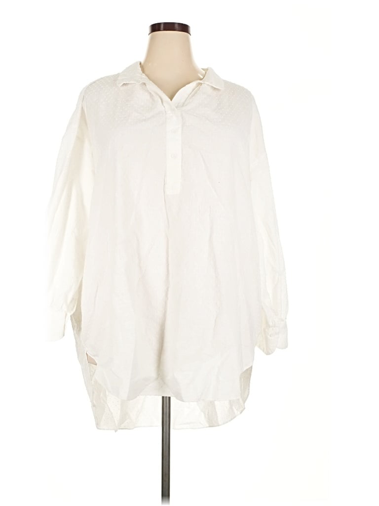 Pre-owned Pomander Place 3/4 Sleeve Blouse In Ivory