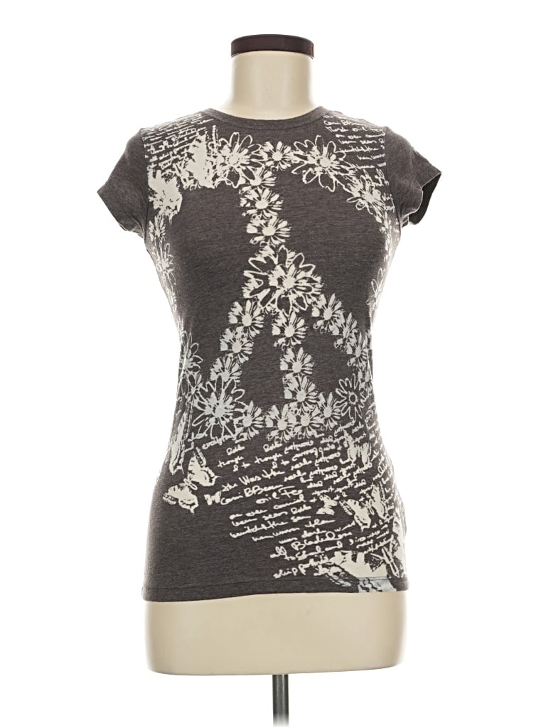 Pre-owned Mudd Short Sleeve T-shirt In Gray