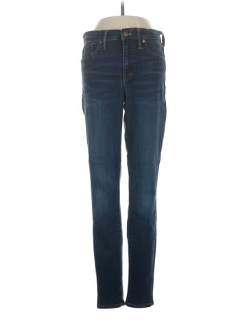 Madewell 9" Mid-Rise Skinny Jeans in Larkspur Wash: TENCEL&trade; Denim Edition (view 1)