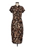 Venus Animal Print Brown Cocktail Dress Size M - photo 1
