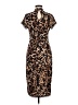 Venus Animal Print Brown Cocktail Dress Size M - photo 2