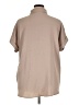 Zenana 100% Polyester Solid Tan Short Sleeve Blouse Size XL - photo 2